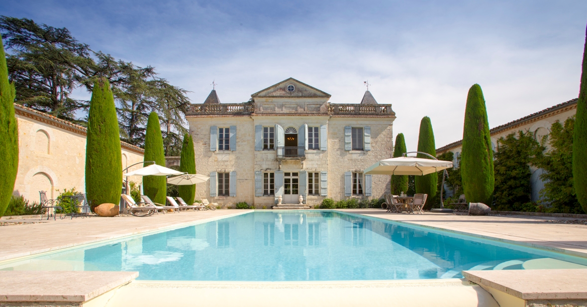 Chateau Naudou, tempat pernikahan, Aquitaine Baru